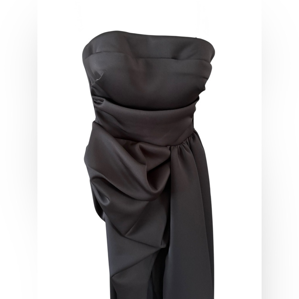 Jovani Black Strapless Dress - Picture 2 of 13